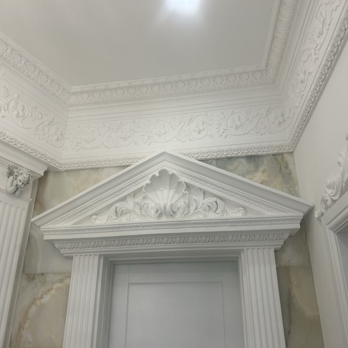 cornice installation - archway
