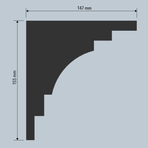 Cornice design rounded