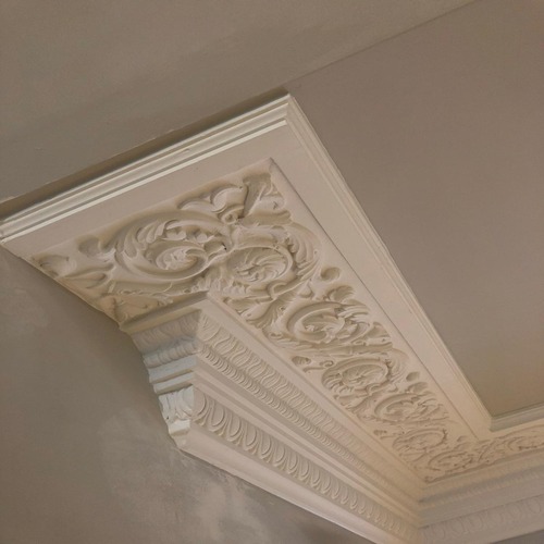 ornate cornice in house in kensington