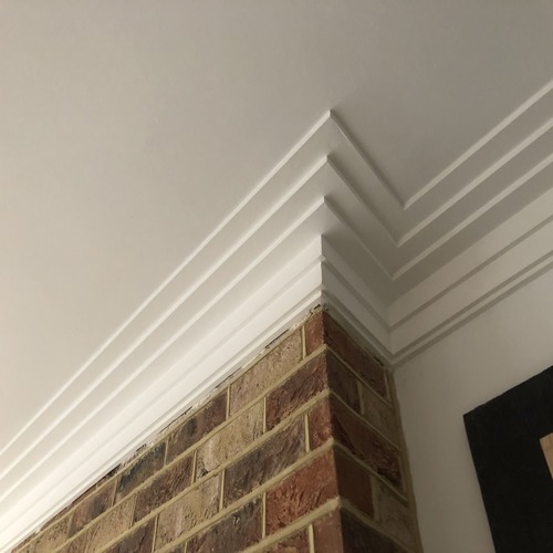 cornice round a fire breast